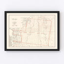 Vintage Map of Livingston Parish, Louisiana 1870