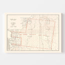 Vintage Map of Livingston Parish, Louisiana 1870