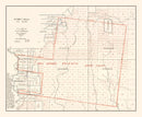 Vintage Map of Livingston Parish, Louisiana 1870