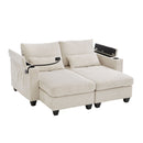 Convertible Chaise Lounge Sofa Chair With USB Ports, Cup Holders, Phone Holder And Storage by Unique Piece Furniture
