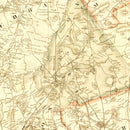 Vintage Map of Norfolk County, Massachusetts 1853