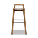 Sven 30" Modern Minimalist Low Back Wood Barstool by HouseOfZazla