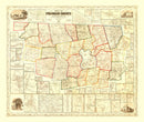 Vintage Map of Franklin County, Massachusetts 1858