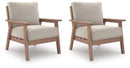 Grover Beach - Lounge Chair With Cushion (Set of 2) - Driftwood by Unique Piece Furniture