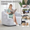 360° Swivel Round Upholstered Comfy Chair