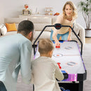 56 Inch Air Hockey Table with LED Digital Scoreboard and Powerful 12V Motor-White by LJGDeals