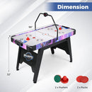 56 Inch Air Hockey Table with LED Digital Scoreboard and Powerful 12V Motor-White by LJGDeals