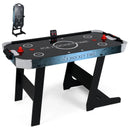 56 Inch Air Hockey Table with Powerful 12V Motor and LED Digital Scoreboard-Black by LJGDeals