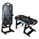 56 Inch Air Hockey Table with Powerful 12V Motor and LED Digital Scoreboard-Black by LJGDeals