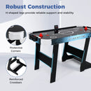 56 Inch Air Hockey Table with Powerful 12V Motor and LED Digital Scoreboard-Black by LJGDeals