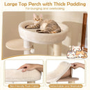 56 Inch Tall Cat Tree with 2 Sisal Scratching Posts and Ladder-NA by LJGDeals