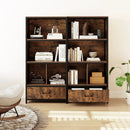 56" Tall Freestanding Bookcase with Drawer 5 Tier by LJGDeals