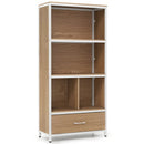 56" Tall Freestanding Bookcase with Drawer 5 Tier by LJGDeals