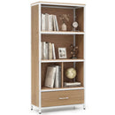 56" Tall Freestanding Bookcase with Drawer 5 Tier by DirectDeals