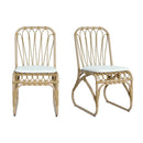 Outdoor Wicker Dining Chairs With Washable Cushions (Set of 2) by HouseOfZazla