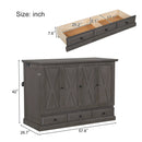 Solid Pine Murphy Bed Chest Cube Cabinet Bed With Charging Station And Large Storage Drawer For Home Office Or Small Room by Unique Piece Furniture