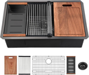 33 Gunmetal Undermount Kitchen Sink by HouseOfZazla