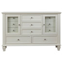 Cortina - 4 Piece Queen Bedroom Set With Ornate Panels And Storage - Cream White