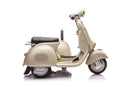 6V LICENSED Vespa Scooter Motorcycle with Side Car for kids, Gray