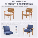 6" Thicker Outdoor Chair Cushion Set