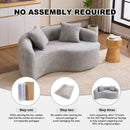 Tai Chi - Curved Dual Depth Loveseat by Unique Piece Furniture