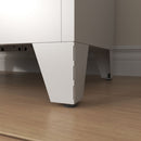 Pantry Cabinet With 2 Drawers, Freestanding Kitchen Storage Cabinet With Adjustable Shelves, Heavy-Duty Organizer For Spices, Dishware, Small Appliances - White by HouseOfZazla