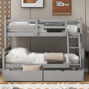 Bunk Bed With Ladder And Safety Guardrail by HouseOfZazla