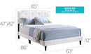 Button Tufted Bed Charming For Cozy Spaces by Unique Piece Furniture