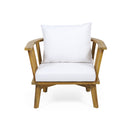 4-Pieces Acacia Wood Patio Furniture Set with Cushions by HouseOfZazla