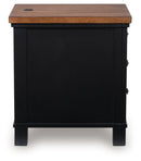 Wildenauer - Chair Side End Table - Brown / Black