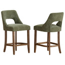 Counter Height Bar Stools Set of 2 with Cutout Back