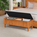 50.8-Inch Multi-Functional Storage Ottoman Bench