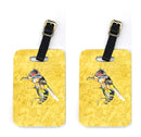 Bee on Yellow Luggage Tag