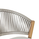 Outdoor Bar Height Metal Frame Counter Stools with Scallop-Shaped Backrest & Water-Resistant Cushions by HouseOfZazla
