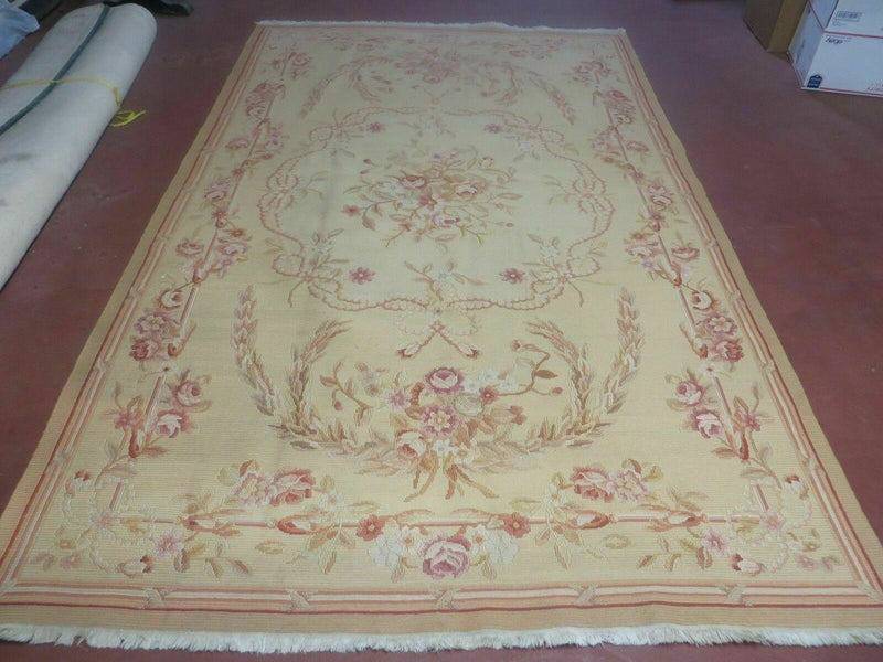 5' X 8' Vintage Turkish Kilim Handmade Flat Soumak Weave Wool Rug Veg Dye Nice