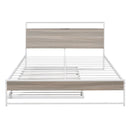 Platform Bed Frame With Trundle, USB Ports And Slat Support, No Box Spring Needed by HouseOfZazla