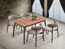Lanae - 5 Piece Dining Room Set - Natural / Black by Unique Piece Furniture