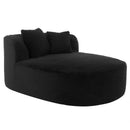 Modern Chaise Lounge Sofa Boneless Couch With Supportive Pillows by HouseOfZazla