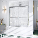 56-60"W x 60"H Semi-Frameless Double Sliding Shower Door by HouseOfZazla