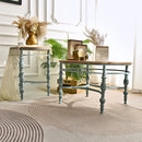 Round Top Carved Table For Living Room by HouseOfZazla