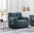 Soft Teddy Fabric Tufted Foam Bean Bag Chair With Teddy Fabric by HouseOfZazla