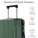 GigaTech 3-Piece Hard Shell Luggage Set (Green)