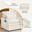 Modern Single Seat Accent Chair With Side Storage Pockets by HouseOfZazla