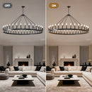 59.1 Inch 36-Light Wagon Wheel Chandelier by HouseOfZazla