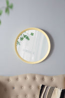 Transitional Decor Style Wall Mirror Decor With Frame For Bathroom by HouseOfZazla