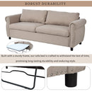 80.7" 2-in-1 Sofa Bed Sleeper with Large Mattress(63"x70.9x3.3 inch), for Living Room Spaces Bedroom