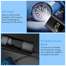 150PSI Cordless Car Tire Pump 6000mAh Rechargeable Tire Inflator Portable Air Compressor for Car Bike Motorcycle Ball