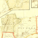 Vintage Map of Hampden County, Massachusetts 1855