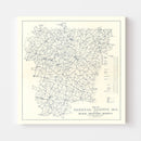 Vintage Map of Carroll County, Maryland 1911