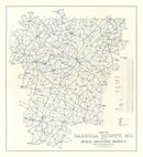 Vintage Map of Carroll County, Maryland 1911